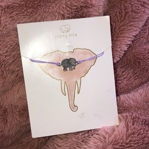 NWT! Corded Ella Elephant Charm Bracelet